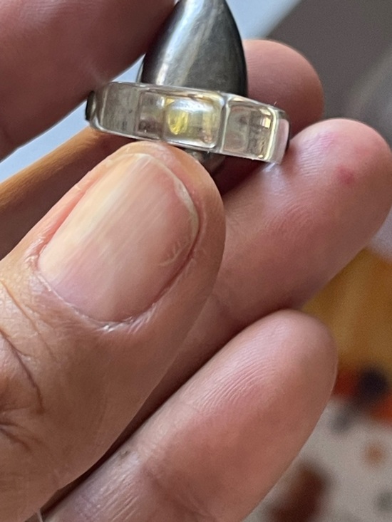 Rare Beautiful Pair of Vintage 1980s BAYANIHAN Sterling Silver & Lucite Earrings - Picture 7 of 9